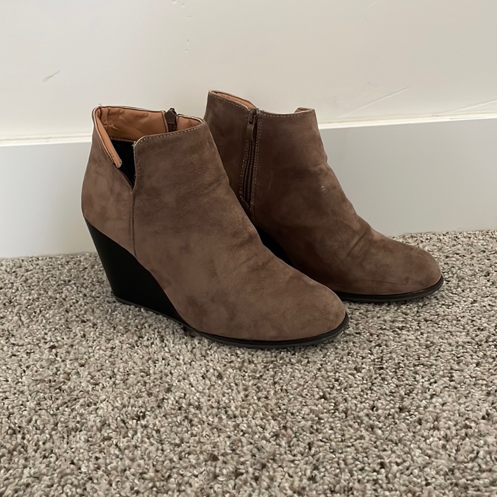 Wedge booties